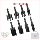 Qwork Wood Plug Cutter Drill Bit Set, 8PCS, Includes 1/4", 5/16", 3/8", 1/2" Siz New. Price: $13.67.