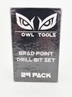 Owl Tools Brad Point Drill Bit Set 29 Pack New. Price: $32.95.