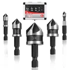 Mazing 5PCS Countersink Drill Bit Set, Brocas Para Madera 82 DEGREE5-FLUTE Hss New. Price: $20.38.