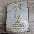 Snap On Machinist Tools Folding Steel Drill Bit Blue Point 1/16 3/8 By 1/64 Used. Price: $52.56.