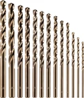 Cobalt Drill Set (1/16"-1/4",13 Pcs), M35 Hss Metal For Steel, New. Price: $17.92.