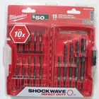 Milwaukee 15 Piece Shockwave Impact Drill & Drive Set 48-89-4449 Combine Ship New. Price: $30.00.