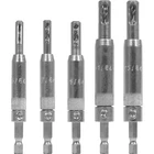 Snappy Tools 5PC Self Centering Hinge Drill Bit Set, Spring Loaded. Proudly Made New. Price: $53.21.
