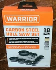 Warrior 18PC Carbon Steel Hole Saw Set *drywall, Wood & Plastic* 57524 New. Price: $17.97.