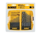 Dewalt 17-PIECE Drill Bit Set Black Oxide Split Point Twist DW1167 New. Price: $27.00.