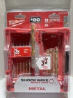 Milwaukee 18 Titanium Drill Bit Set Shockwave Impact Duty 48-89-4680 Brand New. Price: $110.00.