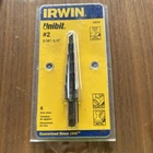Irwin 10232 Unibit 3/16-INCH To 1/2-INCH 1/4-INCH Shank Step Drill New. Price: $18.00.