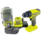 Ryobi PCL206 One+ 18V Cordless 1/2 In. Drill/driver & 70 Impact Driving Set Used. Price: $89.95.