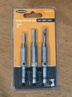 Warrior 61550 Hinge Drill Bit Set 3 Pc Self-centering High-speed Steel New. Price: $13.50.