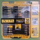 Dewalt Maxfit 30-PIECE Screwdriving Bit Set Impact Rated, Factory Sealed Used. Price: $12.99.