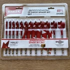 Diablo Tools DSP2950-S12 Pc Spade Drill Bit Set (12-PIECE) Red Speed Tip New. Price: $30.00.