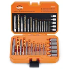 19-PIECE Screw Extractor & Left Hand Drill Bit Set Hss Steel Easy Out New. Price: $30.81.
