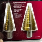 Ironton Titanium Coated Jumbo Step Drill Bit Sett 2PCS Open. Price: $23.92.