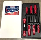 Mayhew Pro 8PC Slotted & Phillips Screwdriver Set, Red, Made In The Usa #27024T New. Price: $92.99.