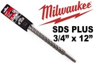 Milwaukee 48-20-8215 3/4" X 12" 4-CUTTER Sds Carbide Drill Concrete W/rebar New. Price: $24.00.