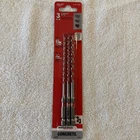 Milwaukee Shockwave Carbide Hammer Drill Bit Set 3 Pc Masonry Chn 48-20-9050 New. Price: $15.00.