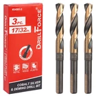 3PCS 17/32 Inch Cobalt Drill Bits Hssco High Speed Steel M35 S&d Twist New. Price: $44.99.