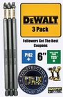 Dewalt Maxfit Ultra 6IN PH2 T25 Phillips Torx 3 Piece Bit Set Impact Ready 6" New. Price: $16.81.