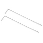 Uxcell Ball End Hex Key Wrench, Shaped Long Arm 40CR 3/32", Silver New. Price: $9.49.