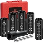 2-IN-1 Lug Nut Removal Tool & Impact Socket Set, With 1/2" Drive, Easy Out Br... New. Price: $40.17.