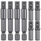 8 Pcs 1/4 Hex To Socket Adapter, Drill Square... New. Price: $11.86.