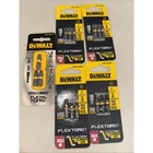 Lot Of 5 Packs Dewalt Bit Tip Drivers #2 #3 SQ2 SQ3 Torq New. Price: $15.00.