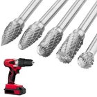 5PCS Premium Tungsten Steel Carbide Rotary Burr Set, 1/4INCH Shank Double Cut... New. Price: $27.59.