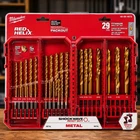 Milwaukee Red Helix Shockwave Titanium Drill Bit Set 29 Pc 48-89-4672 New. Price: $79.99.