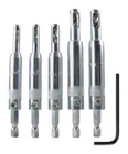 Snappy Tools 5PC Self Centering Hinge Drill Bit Set, Spring Loaded. With Hex Key New. Price: $59.50.