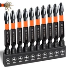 10-PACK Phillips Bits #2 Impact, 2-INCH Magnetic Head Drill & Screwdriv New. Price: $7.51.