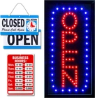 Neon Open Sign For Business: Vertical Led With Flashing Mode Stores - New. Price: $59.99.