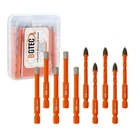 Bgtec Dry Diamond Drill Bits Set - 1/4" 6MM 5PCS Tile Cutter Hole Saw And 1/4... New. Price: $41.49.