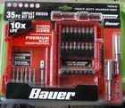Bauer 35 Pc Impact Drill And Driver Bit Set Rugged Resistant (usa Seller) New. Price: $34.95.
