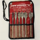 Vintage Irwin Speedbor Wood Boring Bit Set With Pouch 3/8 1" 6PC 886-R Used. Price: $10.88.