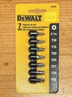 Dewalt DW2067 Torx Insert Bit Set, 7-PIECE New. Price: $11.95.