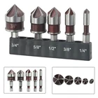 Hss Countersink Drill Bit 82 5-FLUTE M35 Cobalt Metal Wood Chamfer Boring Set New. Price: $7.49.