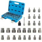 Costway 27 Pcs Multi-spline Screw Extractor Set With 3/8" Drive Hex See New. Price: $46.99.