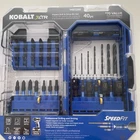 Kobalt Xtr Impact Screwdriver Bit Set 40 Piece 1/4 Hex Shank Factory Sealed New. Price: $23.99.