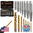 Coobeast 18PCS Screw Extractor Set Left Hand Drill Bits For Removing Broken New. Price: $58.28.