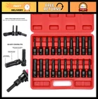 20-PIECE 1/2" Drive Impact Hex Bit Socket Set, Sae/metric, Cr-mo Steel, 1/4"-3/4 New. Price: $69.34.