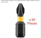 50 Pack Dewalt DWA1PH2IRB 1-INCH Phillips NUMBER-2 Impact Ready Flextorq Bits P2 New. Price: $16.00.