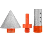 Aoklit Pcs Diamond Beveling Chamfer 48MM (1-7/8") + 25MM (1") 3-PIECE Set New. Price: $40.49.