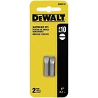 Dewalt DW2010 #10 Slotted Bit Tip 2-PACK Alloy Steel Durable Power Tool New. Price: $8.99.