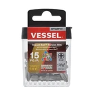 Vessel IBPH230P15T - Impact Ball Torsion Bit PH2X30 15PC. (case) 1EA New. Price: $16.52.
