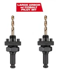 2 Milwaukee Tool 49-56-7115 7/16 In. Shank Large Threaded Arbor & Cobalt Pilot New. Price: $49.99.