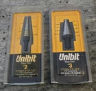 New Nos Lot Of Irwin Unibit Step Drills #2 (3/16"-1/2") And #3 (1/4"-3/4"). Price: $34.99.