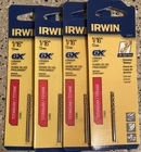 Lot 4(2PK) Total High Speed Irwin 63904 Titanium 1/16" X 1-7/8" Drill Bit New. Price: $8.99.
