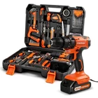Comoware Household Tool Set With 20V Cordless Drill Driver, 120PCS Hand ... New. Price: $113.41.