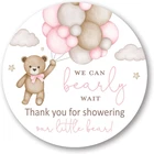 Round Boho Bear Balloons Baby Shower Thank You Favor Stickers - Set Of 40 New. Price: $21.73.