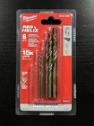 Milwaukee Cobalt Red Helix Drill Bit Set For Drivers (6-PIECE) 48-89-2330 New. Price: $28.00.